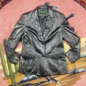 Vintage Danier Leather Blazer Jacket